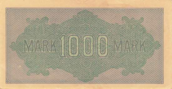 1000 Mark 1922 ro.75d OE XF